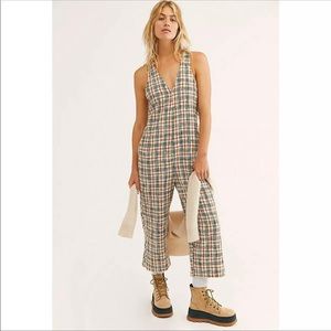 Free People Mulholland Cross Back Jumpsuit NWT